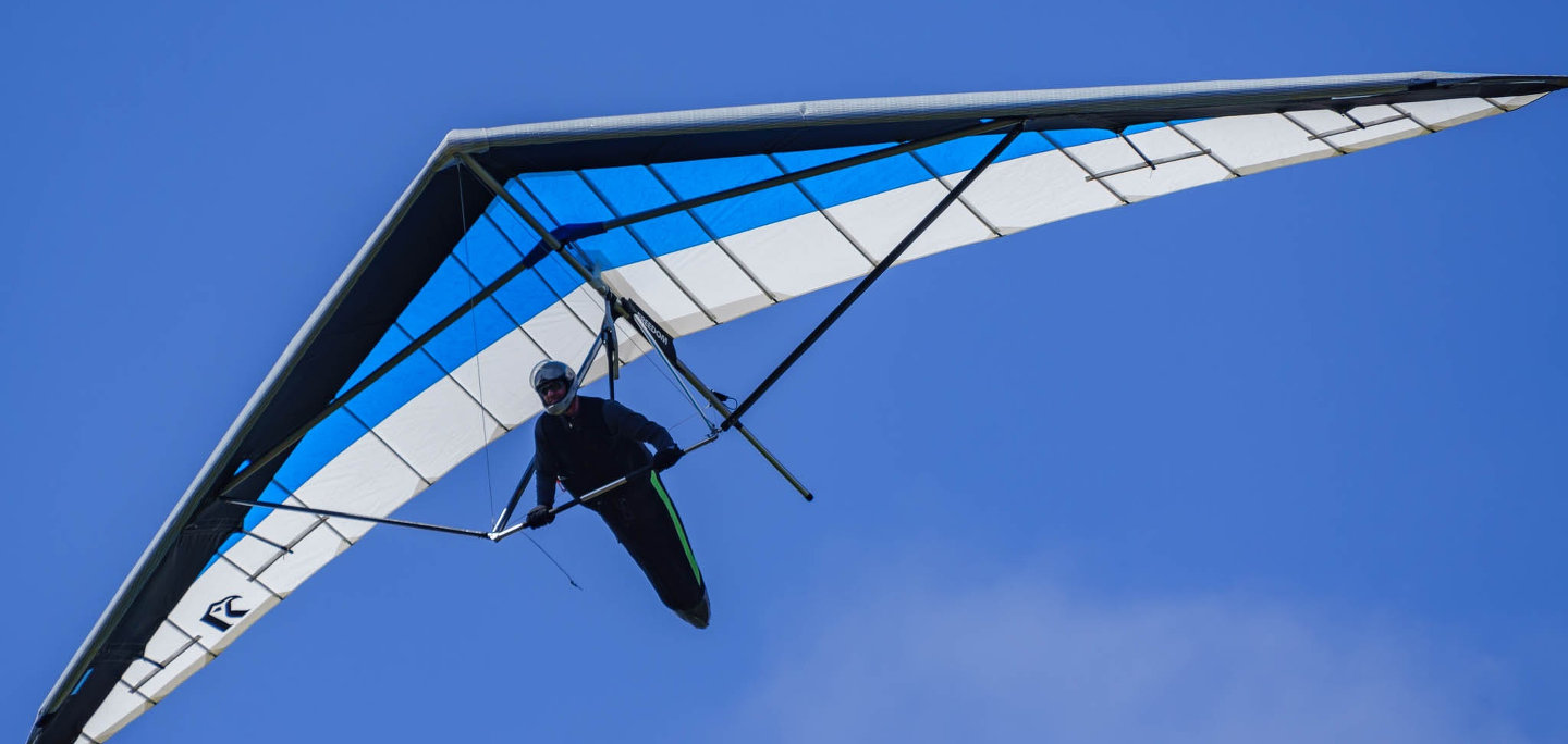 Hang Glider In Flight